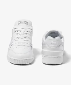 Sneakers T-Clip Femme En Cuir Avec Details | Lacoste Clearance