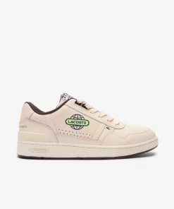 Sneakers T-Clip Homme En Cuir Avec Mappemondes | Lacoste Cheap