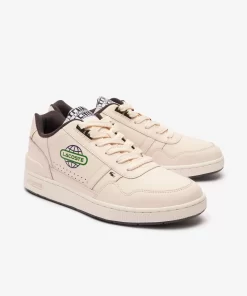 Sneakers T-Clip Homme En Cuir Avec Mappemondes | Lacoste Cheap