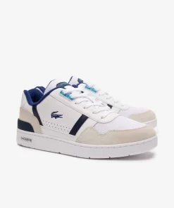 Sneakers T-Clip Homme En Cuir Contraste | Lacoste Flash Sale