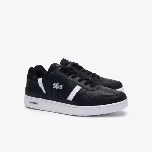 Sneakers T-Clip Homme En Cuir Imprime | Lacoste Clearance