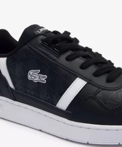 Sneakers T-Clip Homme En Cuir Imprime | Lacoste Clearance