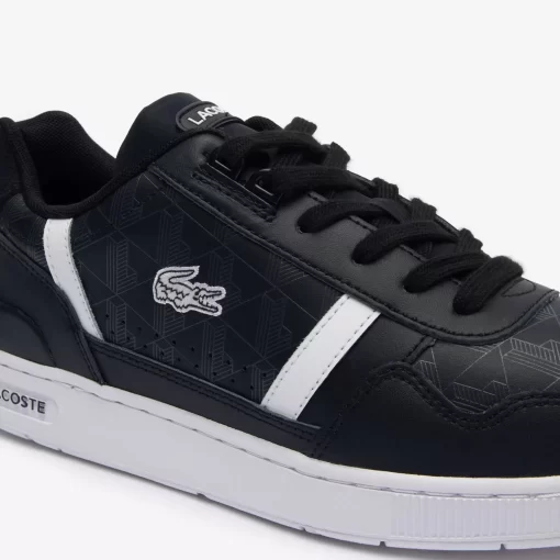 Sneakers T-Clip Homme En Cuir Imprime | Lacoste Clearance