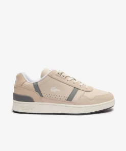 Sneakers T-Clip Homme En Cuir Ton Sur Ton | Lacoste Sale