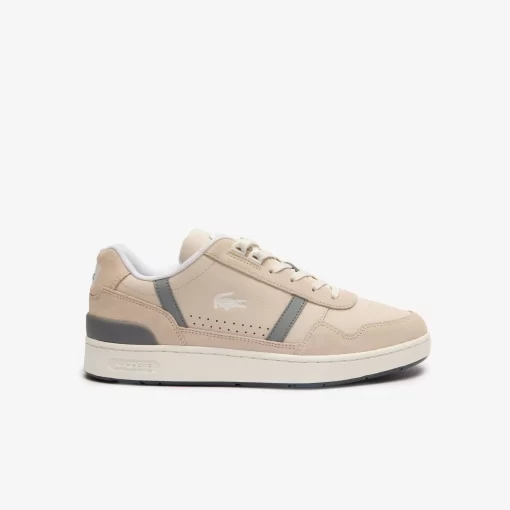 Sneakers T-Clip Homme En Cuir Ton Sur Ton | Lacoste Sale