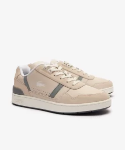 Sneakers T-Clip Homme En Cuir Ton Sur Ton | Lacoste Sale