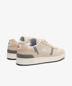 Sneakers T-Clip Homme En Cuir Ton Sur Ton | Lacoste Sale