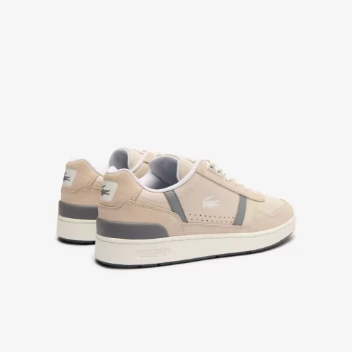 Sneakers T-Clip Homme En Cuir Ton Sur Ton | Lacoste Sale