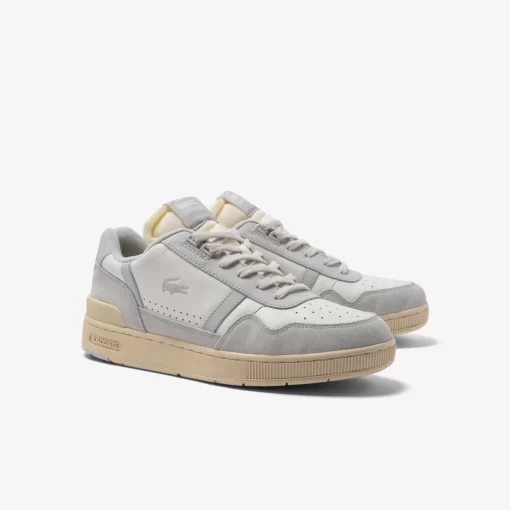 Sneakers T-Clip Homme En Cuir Ton Sur Ton | Lacoste Shop