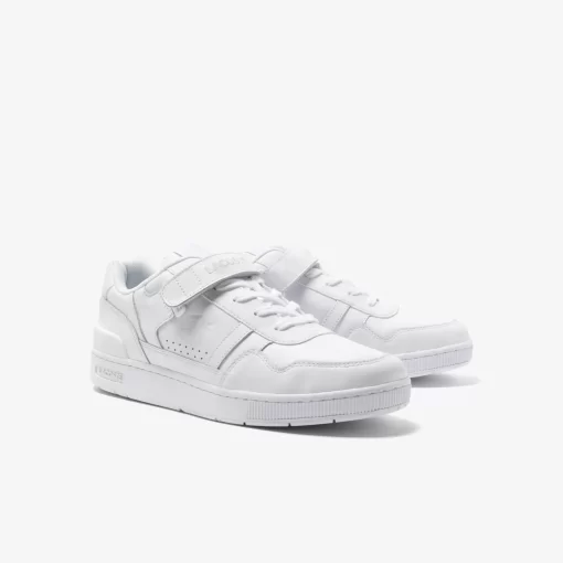 Sneakers T-Clip Velcro Homme En Cuir | Lacoste Cheap