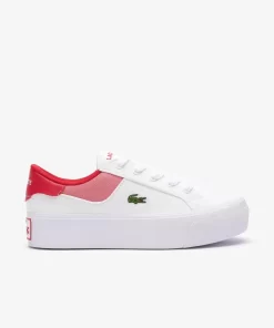 Sneakers Ziane Platform Femme En Cuir | Lacoste Cheap