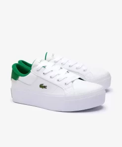 Sneakers Ziane Platform Femme En Cuir | Lacoste Discount