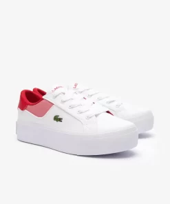 Sneakers Ziane Platform Femme En Cuir | Lacoste Cheap