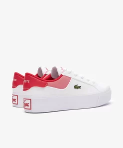 Sneakers Ziane Platform Femme En Cuir | Lacoste Cheap