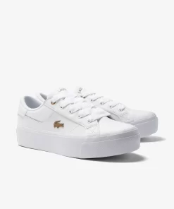 Sneakers Ziane Platform Femme En Cuir | Lacoste Best Sale