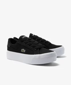 Sneakers Ziane Platform Femme En Textile | Lacoste Clearance