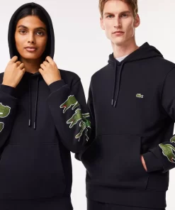 Sweatshirt A Capuche Avec Crocodiles Contrastes | Lacoste Online