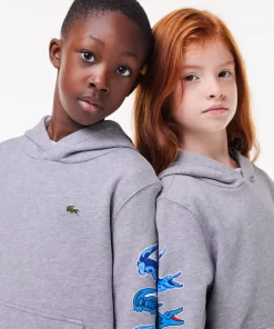 Sweatshirt A Capuche Avec Crocodiles Contrastes | Lacoste Flash Sale