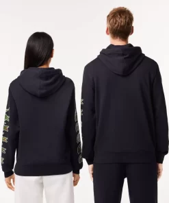 Sweatshirt A Capuche Avec Crocodiles Contrastes | Lacoste Online