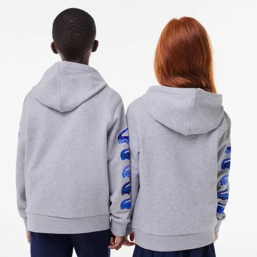 Sweatshirt A Capuche Avec Crocodiles Contrastes | Lacoste Flash Sale