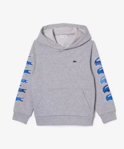 Sweatshirt A Capuche Avec Crocodiles Contrastes | Lacoste Flash Sale