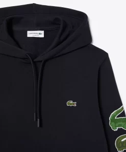 Sweatshirt A Capuche Avec Crocodiles Contrastes | Lacoste Online