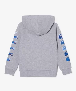 Sweatshirt A Capuche Avec Crocodiles Contrastes | Lacoste Flash Sale