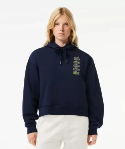 Sweatshirt A Capuche Avec Crocodiles Iconiques | Lacoste Outlet