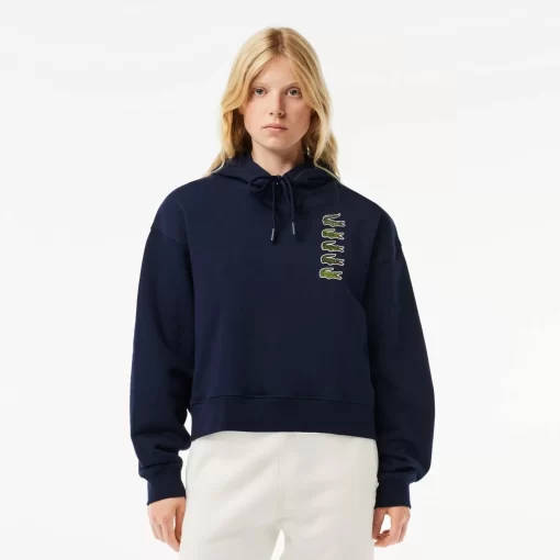 Sweatshirt A Capuche Avec Crocodiles Iconiques | Lacoste Outlet