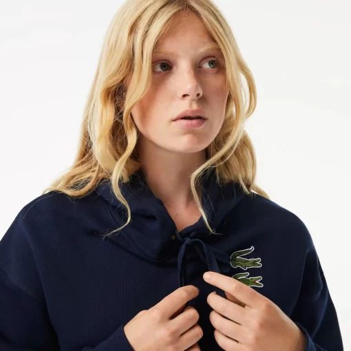 Sweatshirt A Capuche Avec Crocodiles Iconiques | Lacoste Outlet