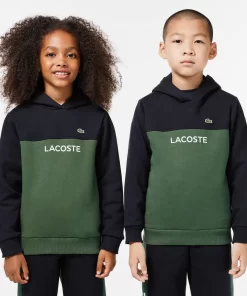 Sweatshirt A Capuche Enfant En Molleton Coton Biologique | Lacoste Discount