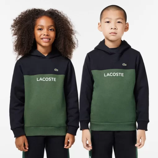 Sweatshirt A Capuche Enfant En Molleton Coton Biologique | Lacoste Discount