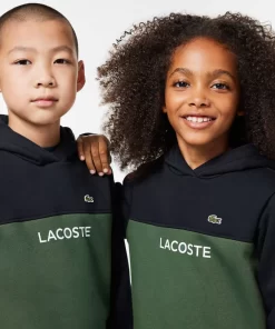 Sweatshirt A Capuche Enfant En Molleton Coton Biologique | Lacoste Discount