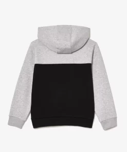 Sweatshirt A Capuche Enfant En Molleton Coton Biologique | Lacoste New