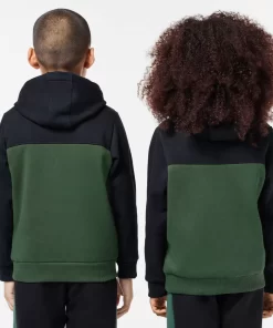 Sweatshirt A Capuche Enfant En Molleton Coton Biologique | Lacoste Discount