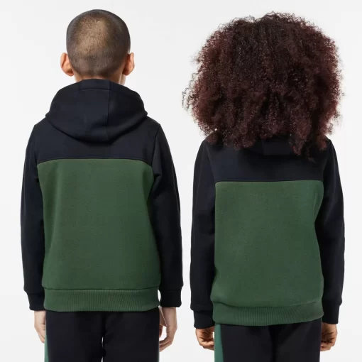 Sweatshirt A Capuche Enfant En Molleton Coton Biologique | Lacoste Discount