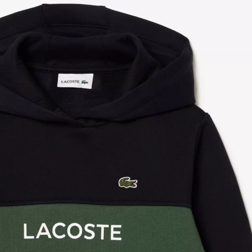 Sweatshirt A Capuche Enfant En Molleton Coton Biologique | Lacoste Discount