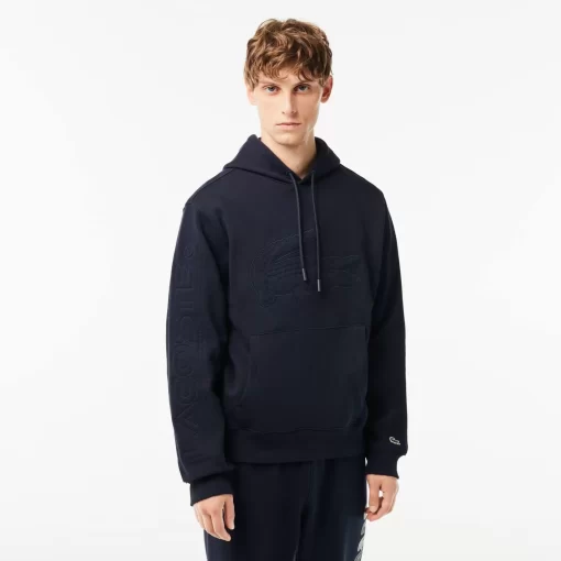 Sweatshirt A Capuche Jogger Avec Crocodile Matelasse | Lacoste Best