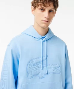 Sweatshirt A Capuche Jogger Avec Crocodile Matelasse | Lacoste Cheap