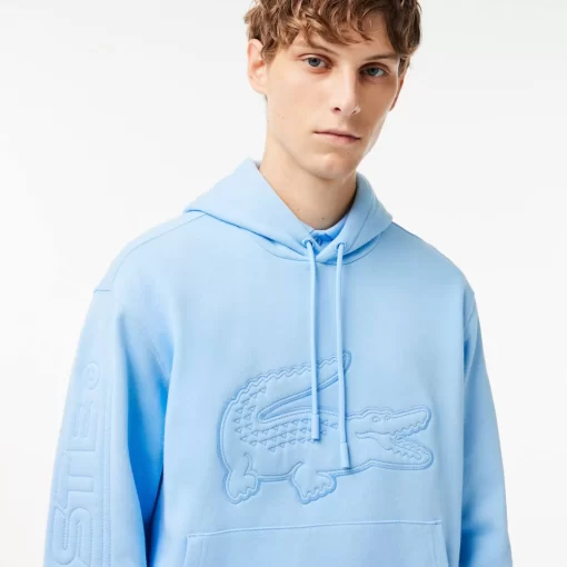 Sweatshirt A Capuche Jogger Avec Crocodile Matelasse | Lacoste Cheap