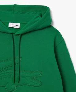 Sweatshirt A Capuche Jogger Avec Crocodile Matelasse | Lacoste Outlet