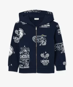 Sweatshirt A Capuche Jogger Imprime Graphique | Lacoste Cheap