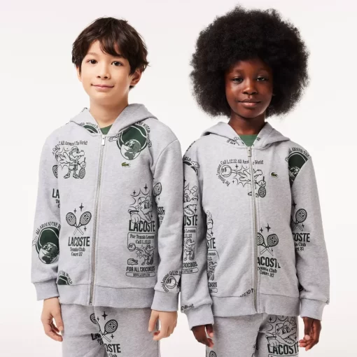 Sweatshirt A Capuche Jogger Imprime Graphique | Lacoste Online