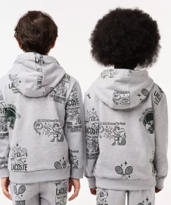 Sweatshirt A Capuche Jogger Imprime Graphique | Lacoste Online