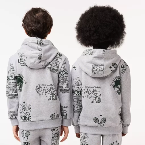 Sweatshirt A Capuche Jogger Imprime Graphique | Lacoste Online