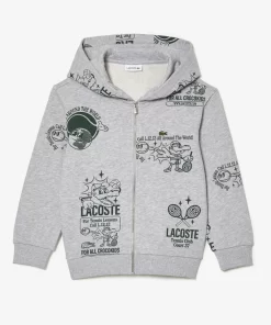 Sweatshirt A Capuche Jogger Imprime Graphique | Lacoste Online