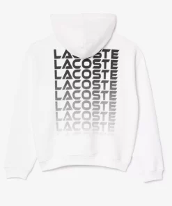 Sweatshirt A Capuche Loose Fit Avec Marquages | Lacoste Best