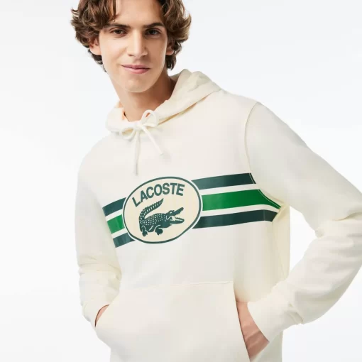 Sweatshirt A Capuche Loose Fit Imprime Monogramme | Lacoste Clearance