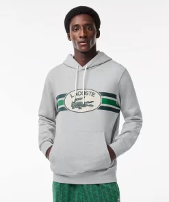 Sweatshirt A Capuche Loose Fit Imprime Monogramme | Lacoste Flash Sale