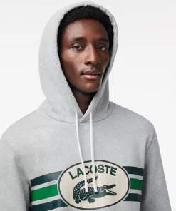 Sweatshirt A Capuche Loose Fit Imprime Monogramme | Lacoste Flash Sale